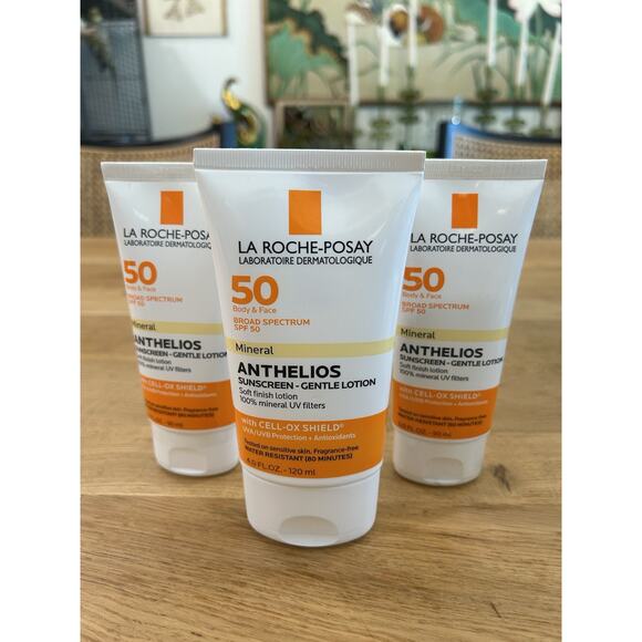 La Roche-Posay SPF 50 Mineral Anthelios Sunscreen Gentle Lotion READ - Picture 1 of 3